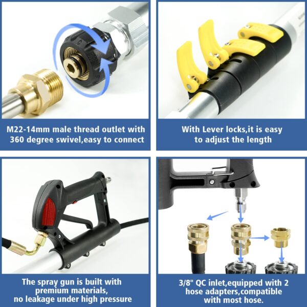 wasy to connect with high pressure washer